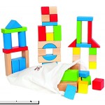 Hape Maple Wood Kid's Building Blocks in Assorted Shapes and Sizes ,50 pieces  B00712NYP8